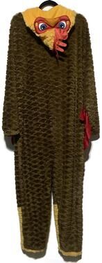 Briefly Stated Adult One-Piece Chicken Costume XL Brown Yellow Red PolyesterChin
